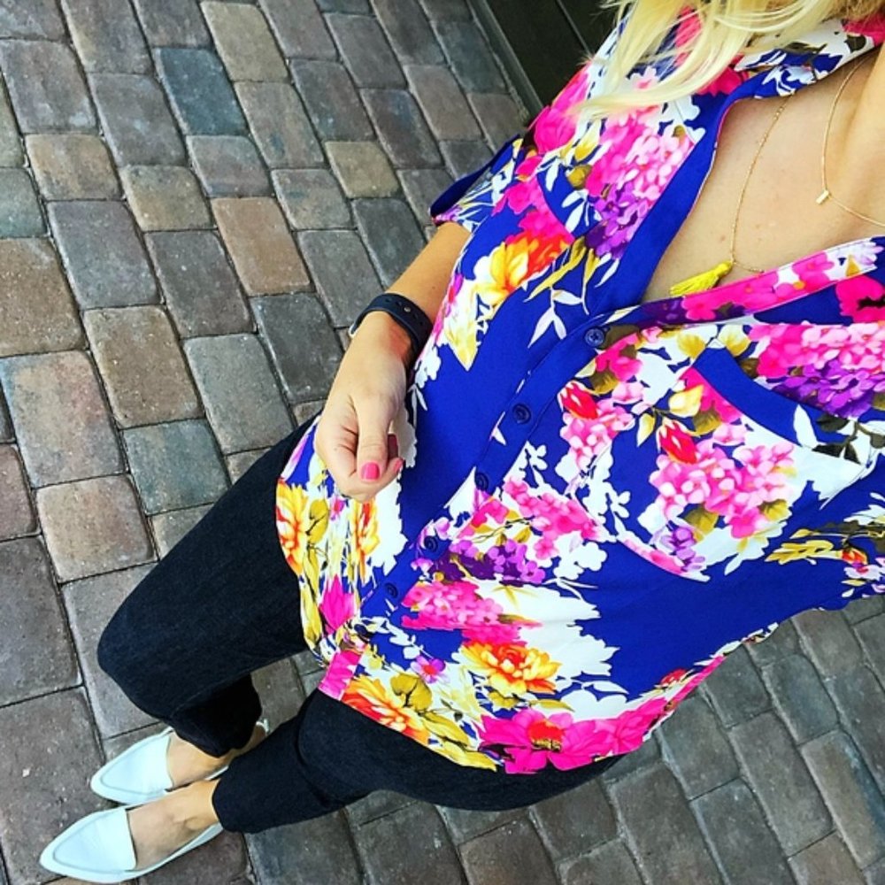 Pre-owned Express Floral Blouse - Picture 5 of 10